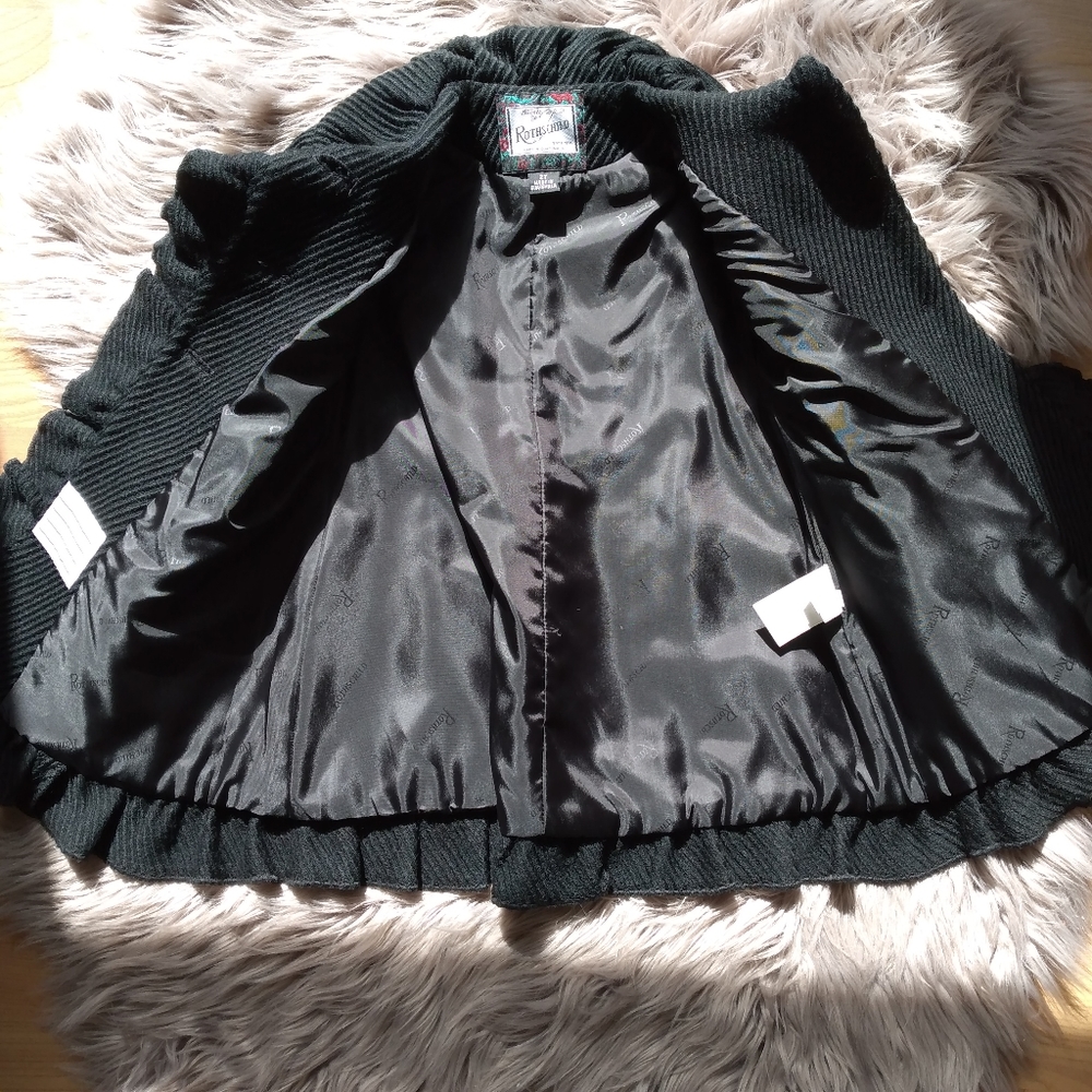 Black wool peacoat 2t - Picture 5 of 8
